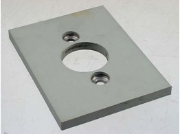 PLATE WITH VULCANIZED RUBBER FOR STOP